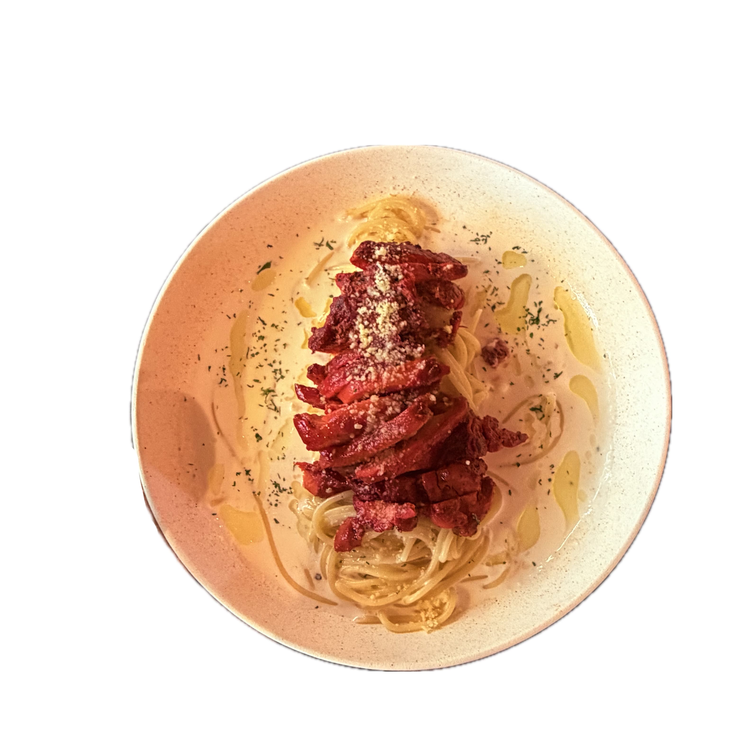 Spaghetti Chicken Cabonara